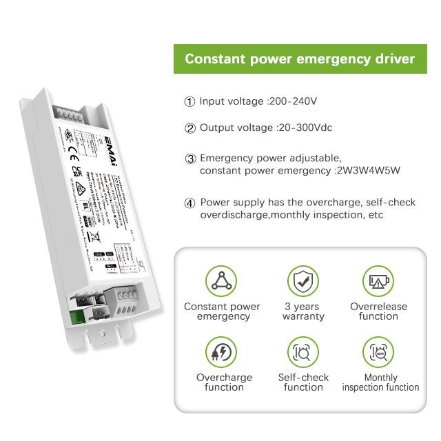 2–5W LED Emergency Power Packs – 1.5–3 Hours Duration Time best