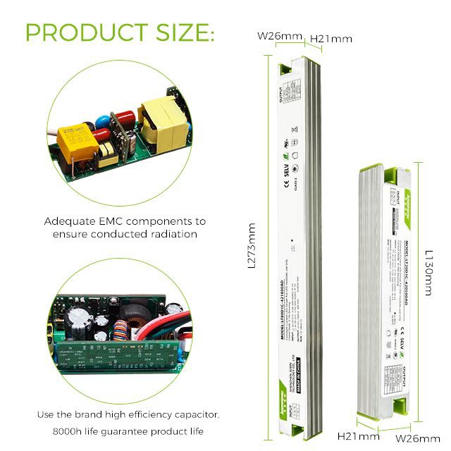 120-347Vac Constant Current Dimmable Led Driver